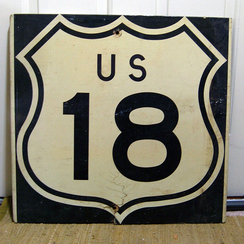 1960s highway marker.