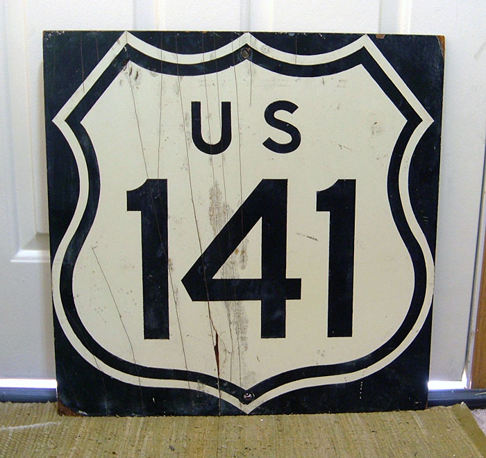 1960s highway marker.