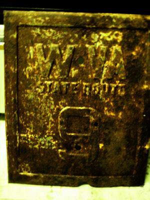 1930s highway marker.