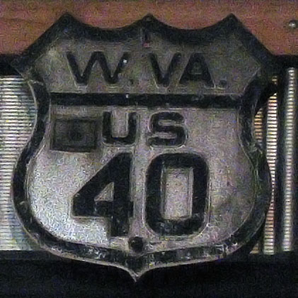 1930s highway marker.