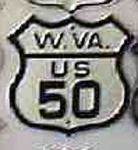 1930s highway marker.