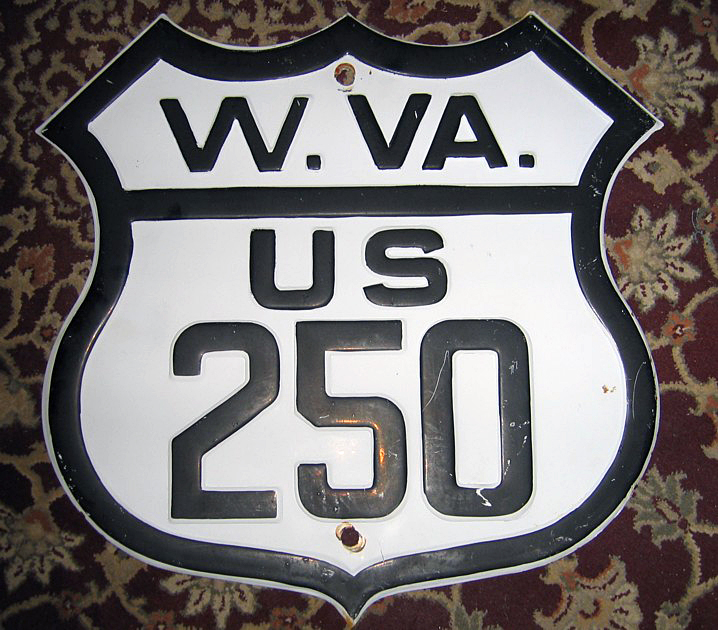 1930s highway marker.