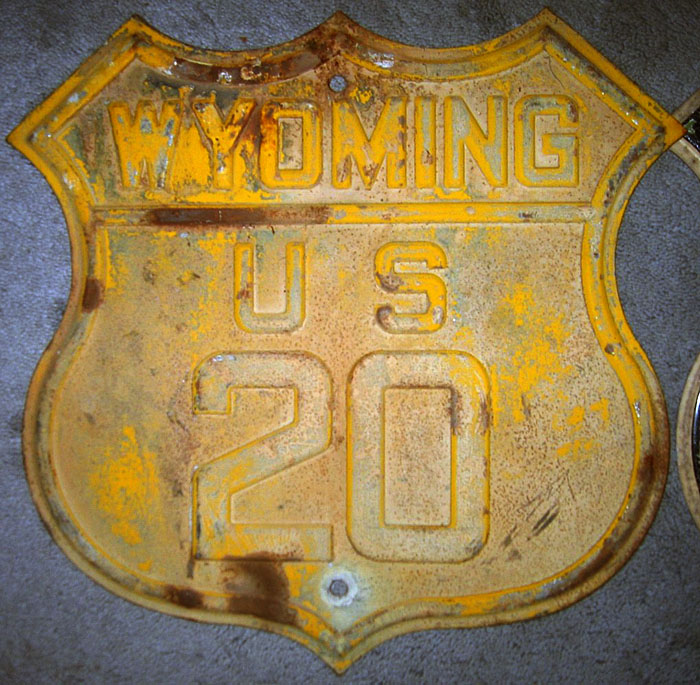 1920s highway marker.