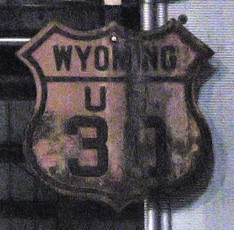 1920s highway marker.