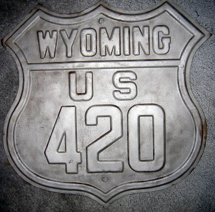 1920s highway marker.