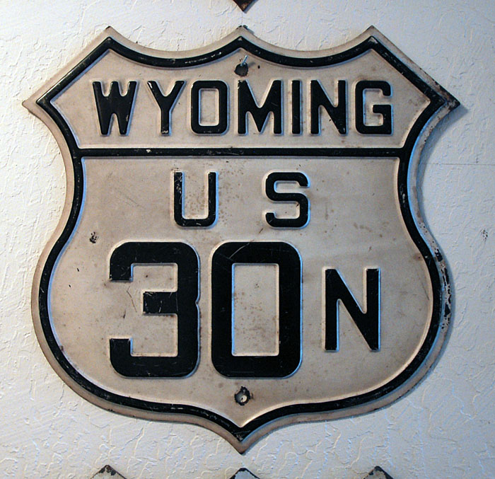 1930s highway marker.