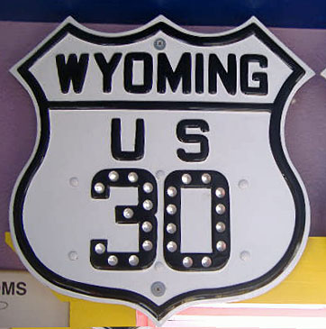1930s highway marker.