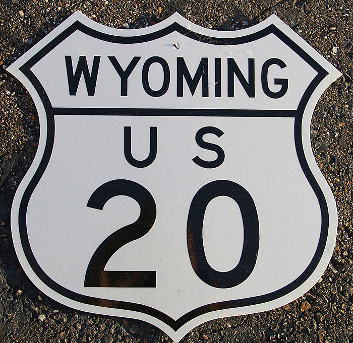 1950s highway marker.