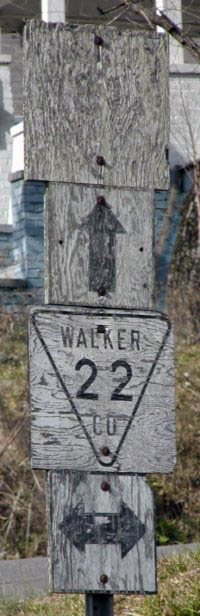 Alabama - Walker County Route 81 and Walker County Route 22 sign.