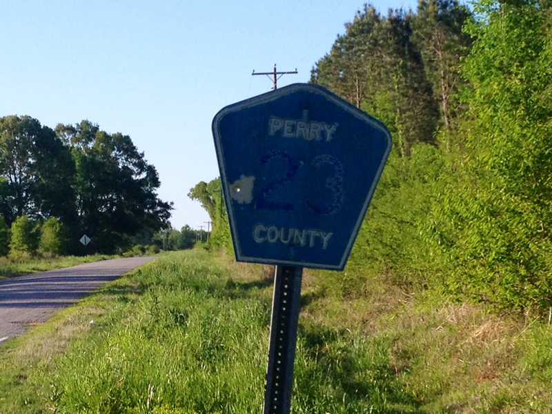 Alabama Perry County Route 23 sign.
