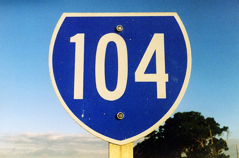 Australia Western Australia state route 104 sign.