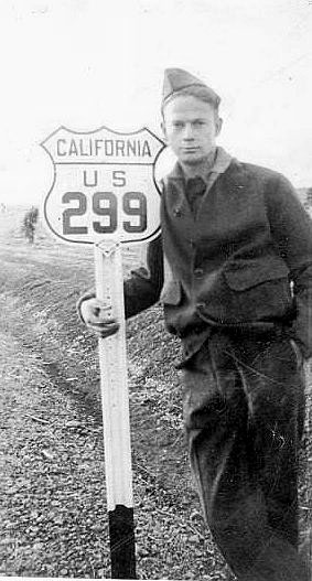 California U.S. Highway 299 sign.