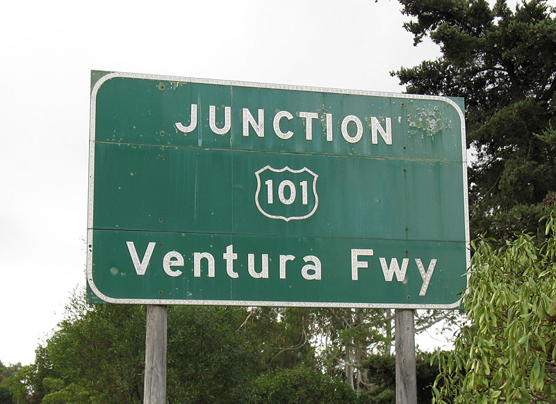 California U.S. Highway 101 sign.