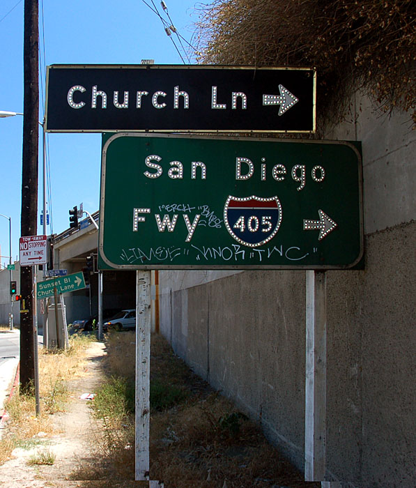 California interstate 405 sign.
