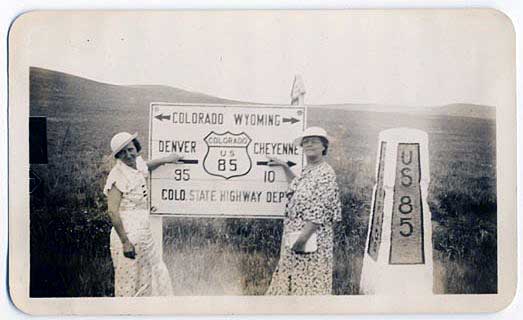 Colorado U. S. highway 85 sign.