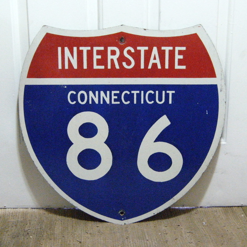 Connecticut Interstate 86 sign.
