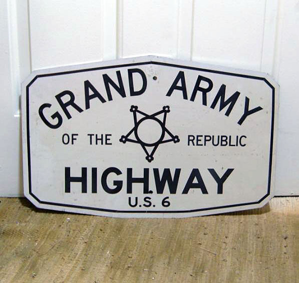 Connecticut Grand Army of the Republic Highway sign.