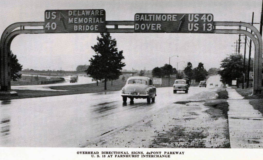 Delaware - U. S. highway 13 and U. S. highway 40 sign.