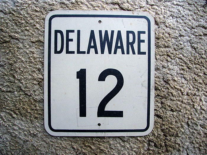 Delaware State Highway 12 sign.
