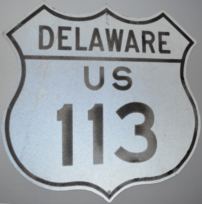  U.S. Highway 113 sign.