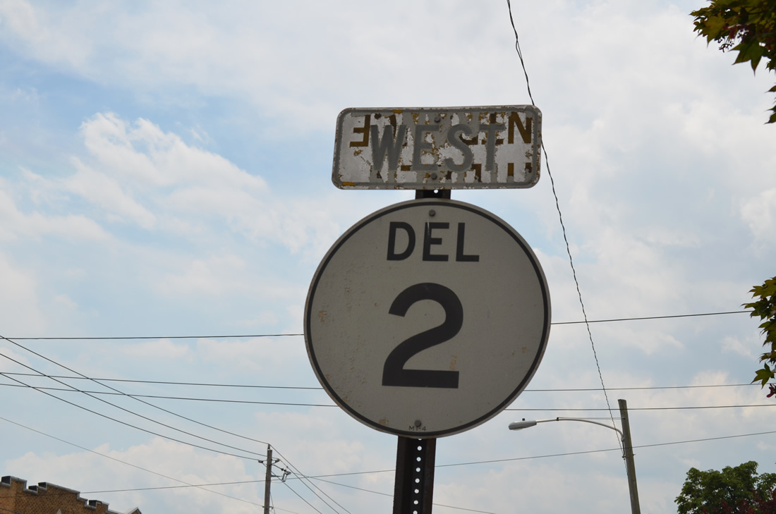 Delaware State Highway 2 sign.