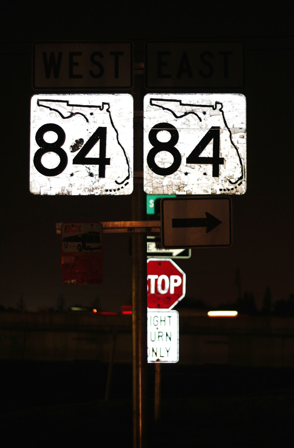  State Highway 84 sign.