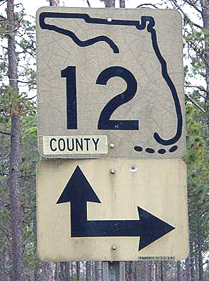 Florida county route 10 sign.