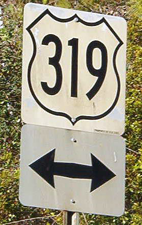 Florida U.S. Highway 319 sign.