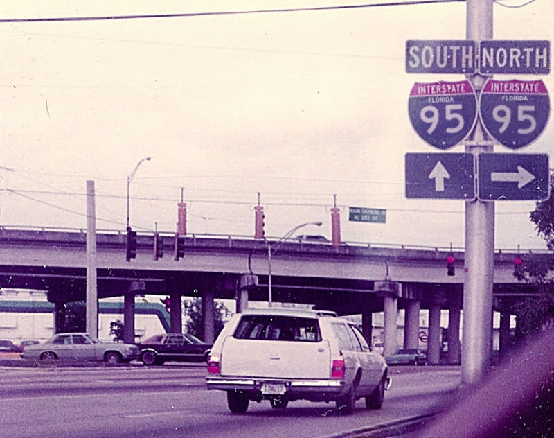 Florida Interstate 95 sign.