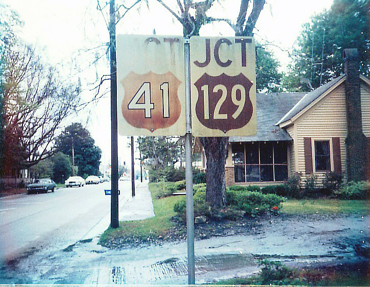 Florida - U.S. Highway 129 and U.S. Highway 41 sign.