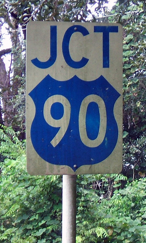 Florida U.S. Highway 90 sign.