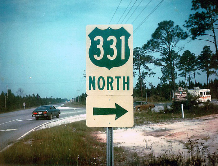 Florida U.S. Highway 331 sign.
