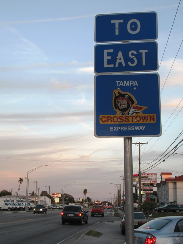 Florida Tampa Crosstown Expressway sign.