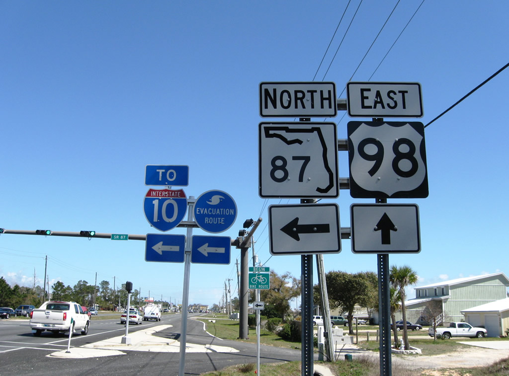 Florida State Highway 87 sign.