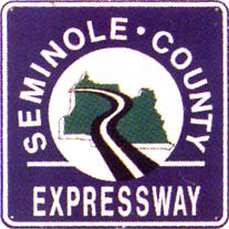 Florida Seminole County Expressway sign.