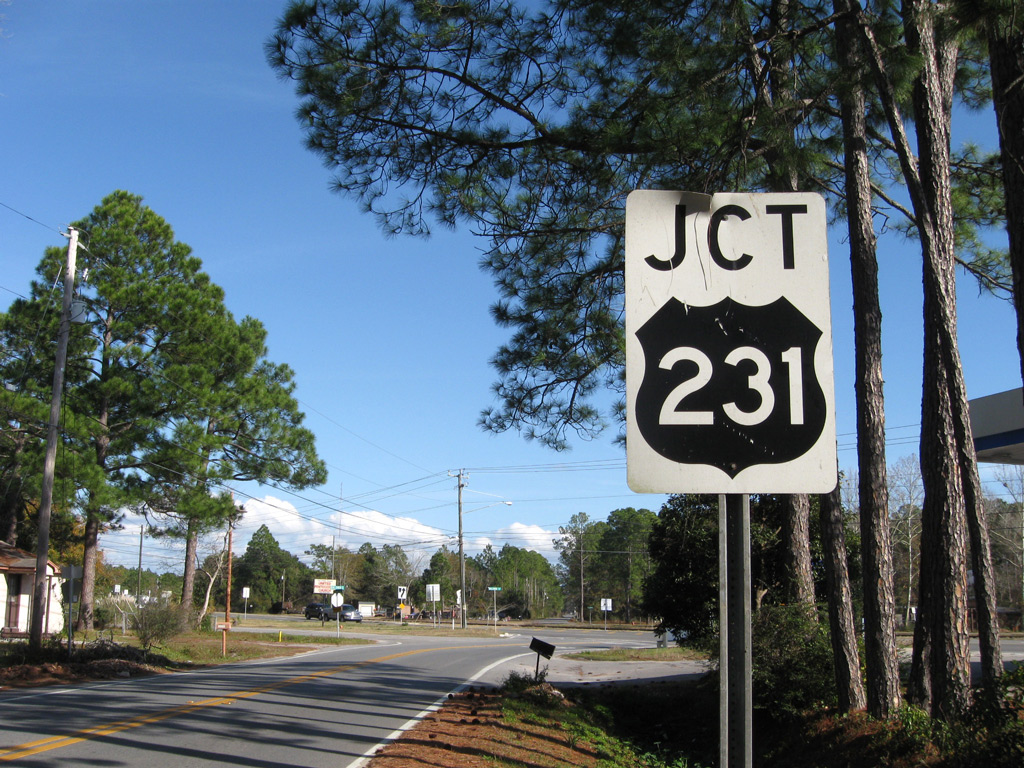Florida U.S. Highway 231 sign.