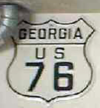 Georgia U.S. Highway 76 sign.