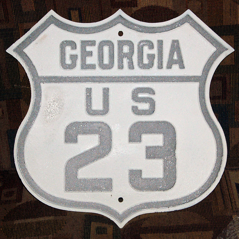 Georgia U. S. highway 23 sign.