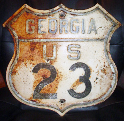 Georgia U.S. Highway 23 sign.