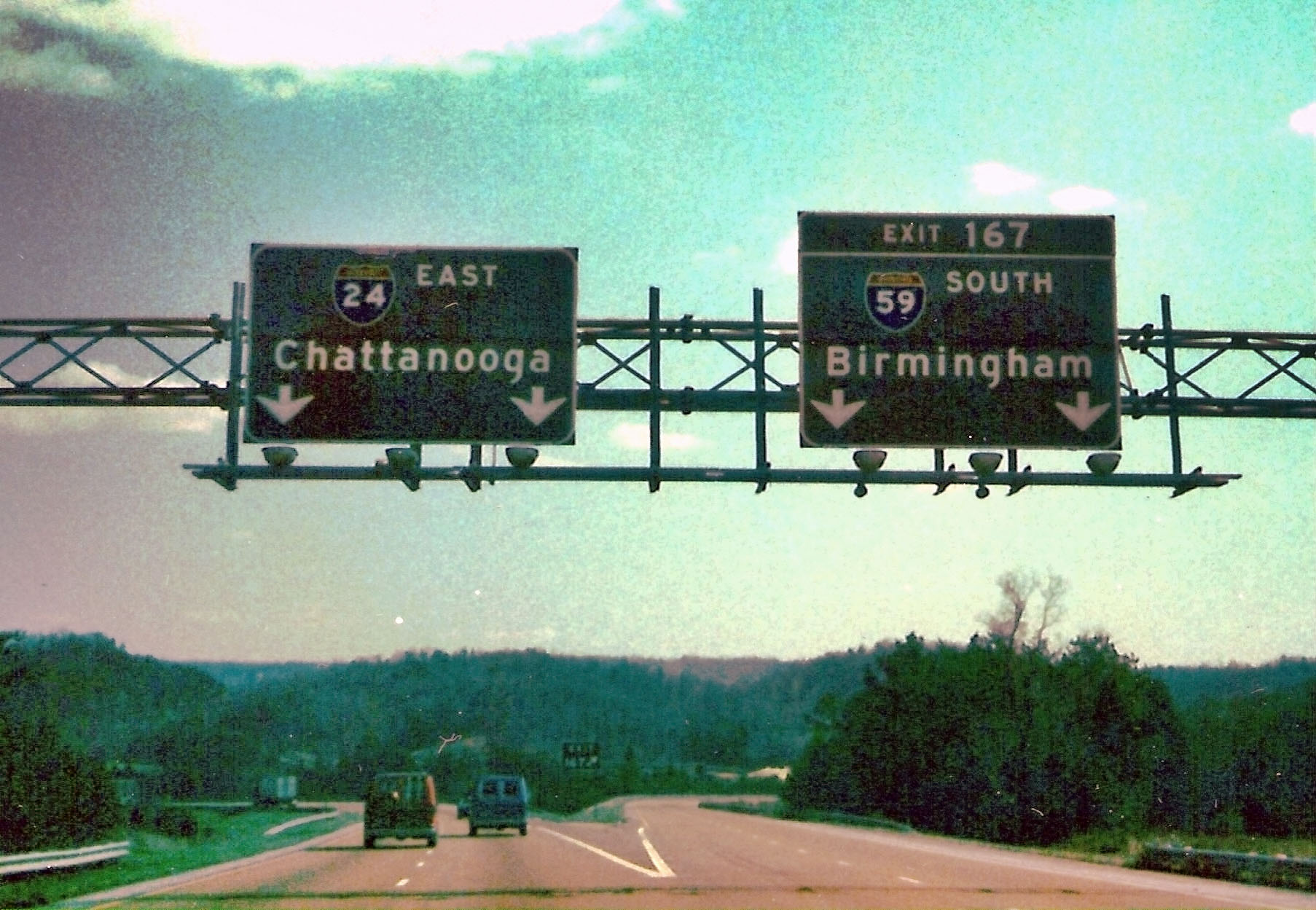 Georgia - Interstate 59 and Interstate 24 sign.