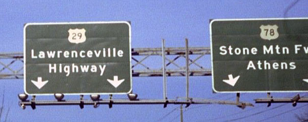 Georgia - U.S. Highway 78 and U.S. Highway 29 sign.