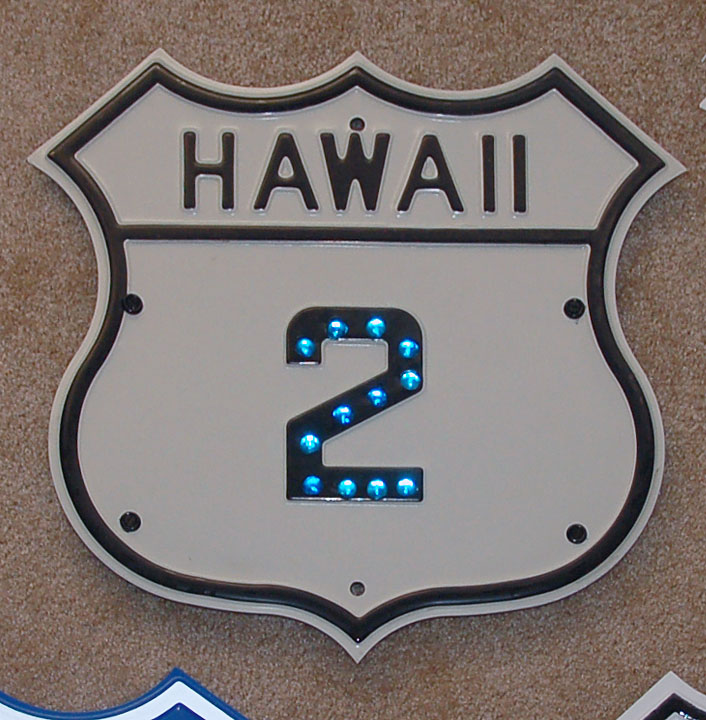 Hawaii Defense Route 2 sign.