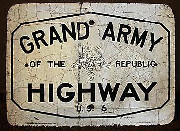 Iowa Grand Army of the Republic Highway sign.