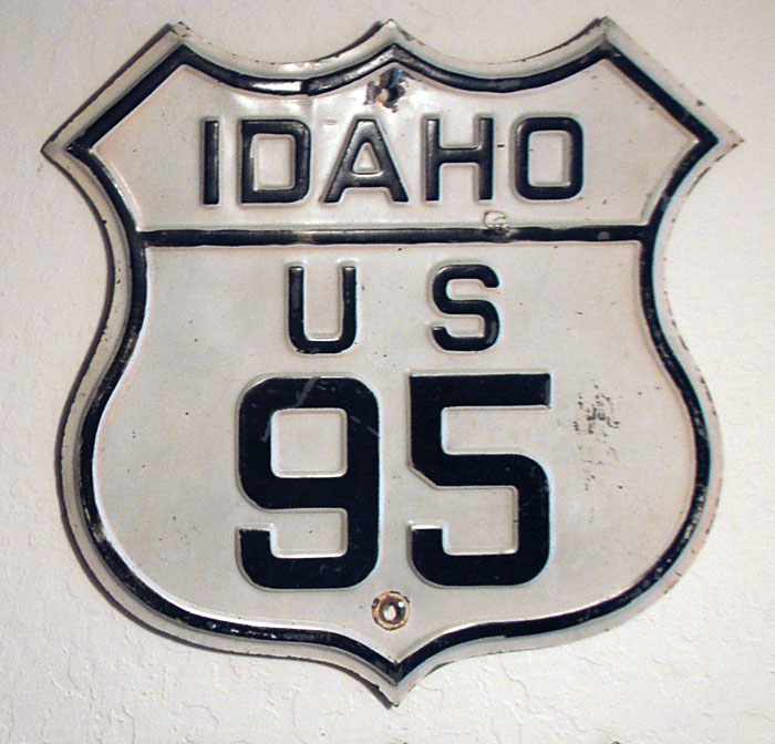 Idaho U.S. Highway 95 sign.