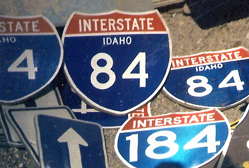 Idaho Interstate 84 sign.