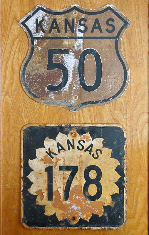 Kansas - state highway 178 and U. S. highway 50 sign.