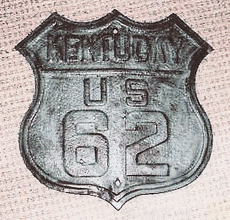Kentucky U.S. Highway 62 sign.