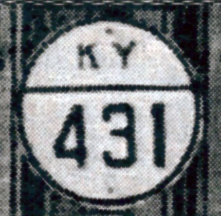 Kentucky State Highway 431 sign.