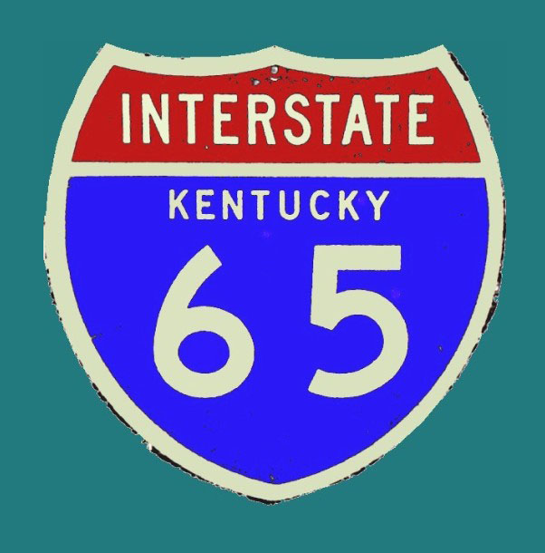 Kentucky Interstate 65 sign.