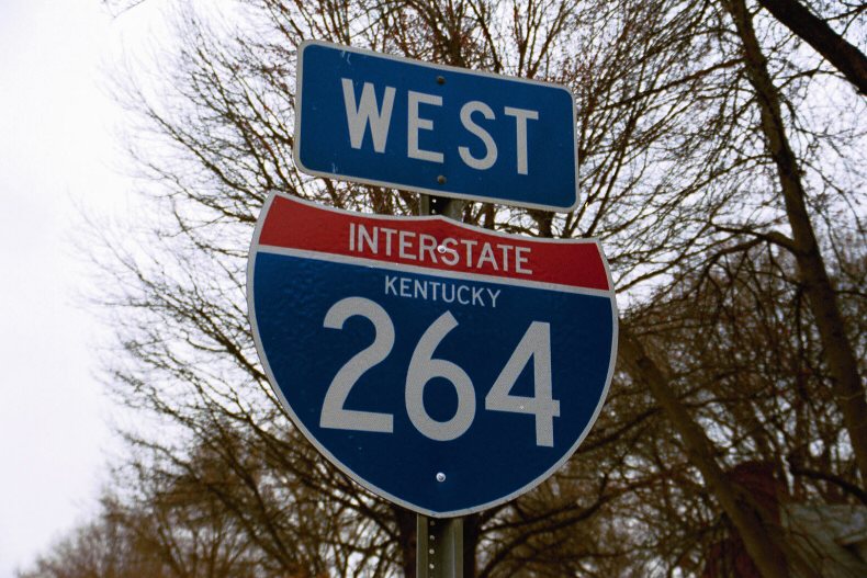 Kentucky Interstate 264 sign.